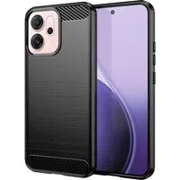 Custodia per Oppo Reno14 F, Techsuit, Carbonio, Nera — 3