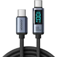 Cavo Dati e Ricarica USB-C - USB-C Joyroom S-A16 Prism Display, 100W, 1.2m, Nero — 3