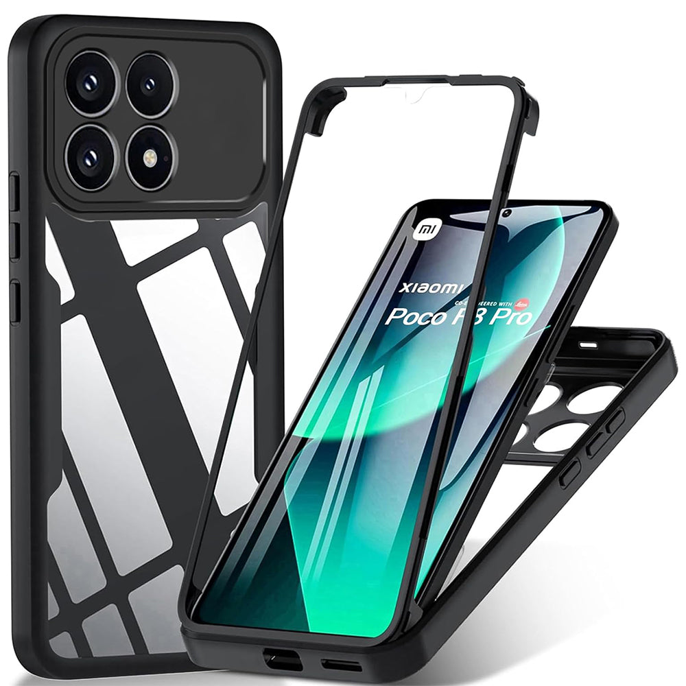 Techsuit Custodia per Xiaomi Poco F8 Pro, Techsuit, ColorVerse 360, Nera