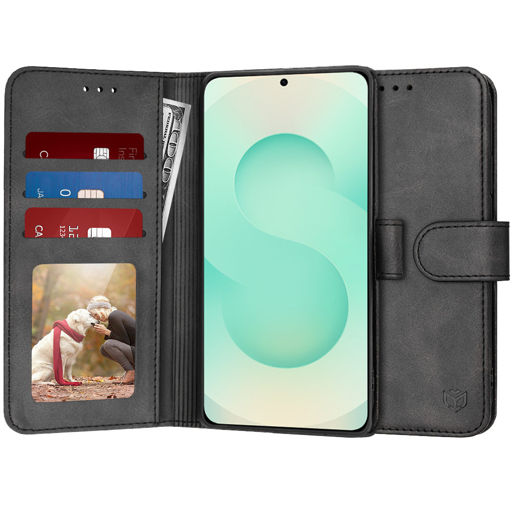 Techsuit Custodia per Samsung Galaxy S25+ S936, Techsuit, Diary Book, Nera