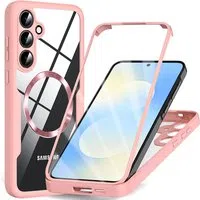 Custodia MagSafe per Samsung Galaxy S25 FE, Techsuit, ColorVerse 360, Rosa — 3