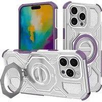 Custodia per Apple iPhone 16 Pro Max, Techsuit, Carbon Shield Pro, Viola — 3