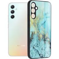 Custodia per Samsung Galaxy A34 A346, Techsuit, Glaze, Blu — 3
