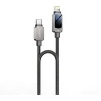Cavo Dati e Ricarica USB-C - USB-C Yesido CA180 Display, 27W, 1.2m, Nero — 3