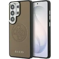 Custodia MagSafe per Samsung Galaxy S26 Ultra S948, Guess, Logo Perforato, Marrone — 3