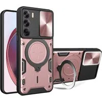 Custodia per Oppo Reno12, Techsuit, CamGuard Pro, Rosa Oro — 3