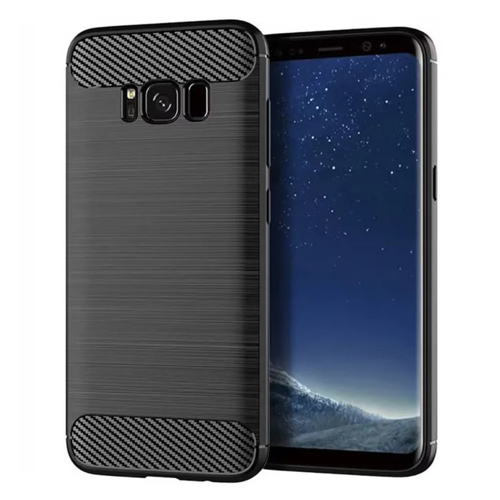 Techsuit Custodia per Samsung Galaxy S8 G950, Techsuit, Carbonio, Nera