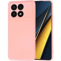 Custodia per Xiaomi Poco X6 Pro, Techsuit, SoftFlex, Rosa Chiaro — 3