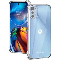Custodia per Motorola Moto E32s / E32 / G22, Techsuit, Shockproof Clear, Trasparente — 3