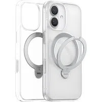 Custodia MagSafe per Apple iPhone 17, Torras, Ostand Spin, Trasparente — 3