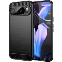 Custodia per Google Pixel 10 Pro XL, Techsuit, Carbonio, Nera — 3