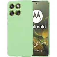 Custodia per Motorola Edge 70, Techsuit, SoftFlex, Verde Chiaro — 3
