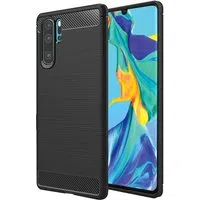 Custodia per Huawei P30 Pro New Edition / P30 Pro, Techsuit, Carbonio, Nera — 3