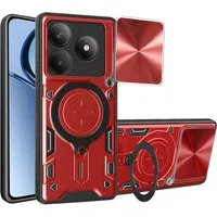 Custodia per Realme C63 / C61, Techsuit, CamGuard Pro, Rossa — 3