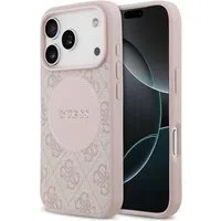 Custodia MagSafe per Apple iPhone 17 Pro Max, Guess, 4G Circle Classic Logo, Rosa — 3