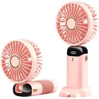 Ventilatore Portatile Techsuit N15, Rosa — 3