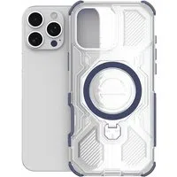Custodia per Apple iPhone 15, Techsuit, Carbon Shield Pro, Blu — 3