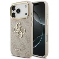 Custodia per Apple iPhone 17 Pro, Guess, Big 4G Logo Classic, Rosa Dorato — 3