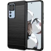 Custodia per Xiaomi 12T / 12T Pro, Techsuit, Carbonio, Nera — 3