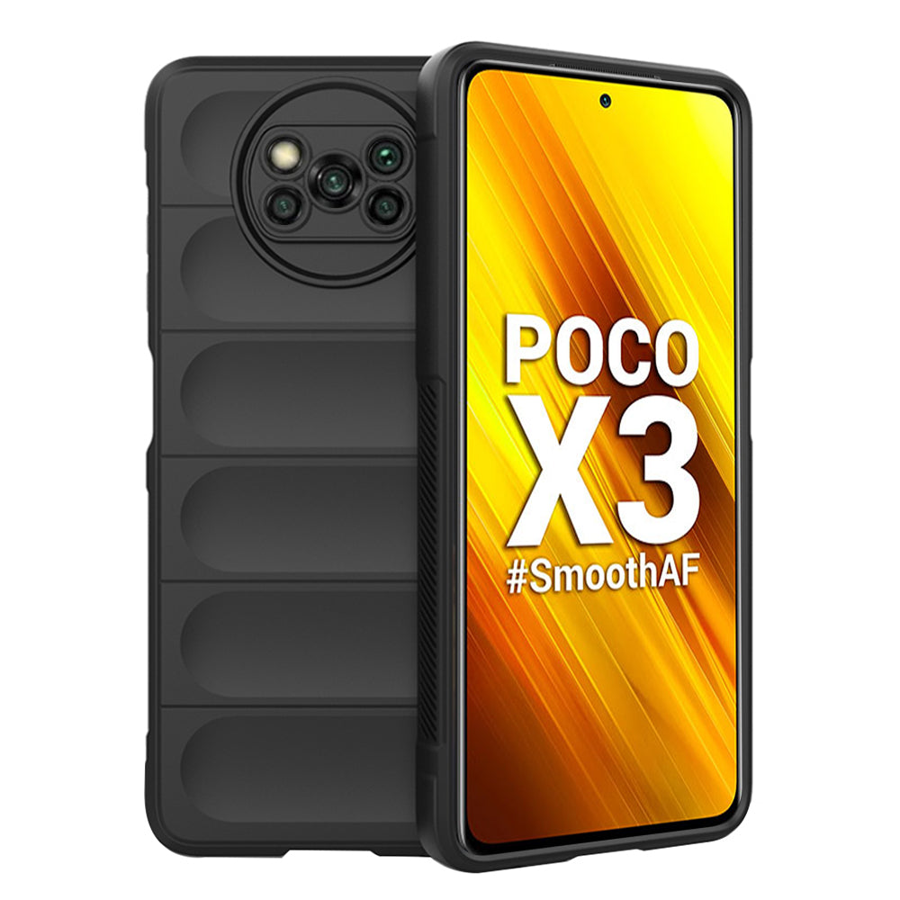 Custodia per Xiaomi Poco X3 Pro / X3 NFC / X3, Techsuit, Magic Shield, Nera