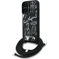Custodia MagSafe per Apple iPhone 16, Karl Lagerfeld, Saffiano Crossbody, Nera — 3