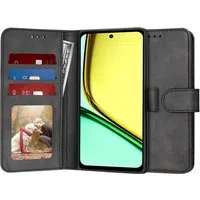 Custodia per Realme C67 4G, Techsuit, Diary Book, Nera — 3