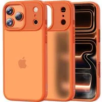 Custodia per Apple iPhone 17 Pro, Tech-Protect, Magmat, Arancione Opaco — 3