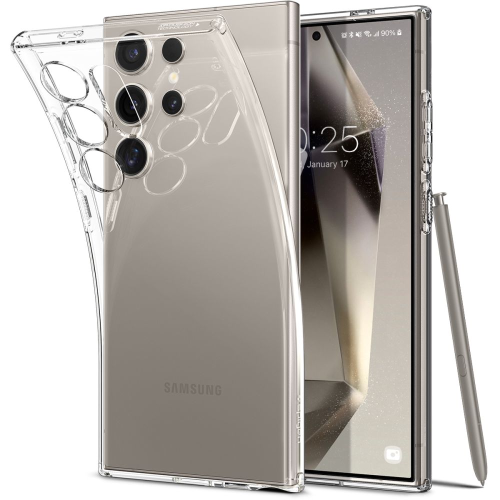 Spigen Custodia per Samsung Galaxy S24 Ultra S928, Spigen, a cristalli liquidi, trasparente ACS07283