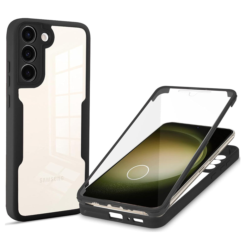 Techsuit Custodia per Samsung Galaxy S23+ S916, Techsuit, ColorVerse 360, Nera