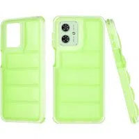 Custodia per Motorola Moto G54, Techsuit, Wave Shield, Verde — 3