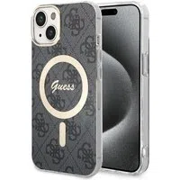 Custodia MagSafe per Apple iPhone 15 Plus, Guess, IML 4G, Nera — 3