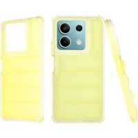 Custodia per Xiaomi Redmi Note 13 5G, Techsuit, Wave Shield, Gialla — 3