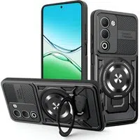Custodia per Oppo A5 4G / A5 5G, Techsuit, RuggedCam, Nera — 3