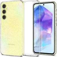 Custodia per Samsung Galaxy A55 5G A556, Spigen, Cristallo liquido Glitter, Trasparente ACS07538 — 3