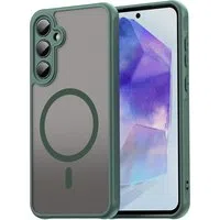 Custodia MagSafe per Samsung Galaxy A55 5G A556, Techsuit, HaloFrost II, Verde — 3