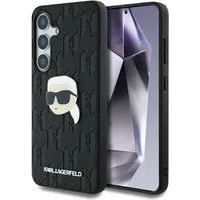 Custodia per Samsung Galaxy S25 S931, Karl Lagerfeld, Monogram Karl's Head, Nera — 3
