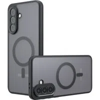 Custodia MagSafe per Samsung Galaxy A36 A366, Techsuit, PureFrost, Nero Satinato — 3