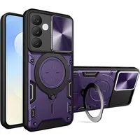Custodia per Samsung Galaxy S25 FE, Techsuit, CamGuard Pro, Viola — 3