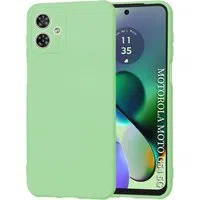 Custodia per Motorola Moto G54, Techsuit, SoftFlex, Verde Chiaro — 3