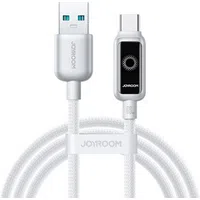 Cavo Dati e Ricarica USB-A - USB-C Joyroom S-A55 StarFlight Display, 66W, 1.2m, Bianco — 3