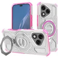 Custodia per Honor 400 Lite, Techsuit, Carbon Shield Pro, Rosa — 3
