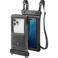 Custodia Universale Waterproof per Telefono max. 6.9inch, Spigen, A611P, Set 2 pezzi, Nera Opaca ACS09348 — 3