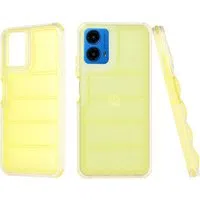Custodia per Motorola Moto G45 / G34, Techsuit, Wave Shield, Gialla — 3