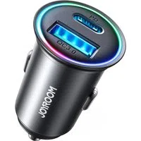 Caricabatterie Auto Joyroom JR-CCN04, 60W, 3A, 1 x USB-A - 1 x USB-C, Nero — 3