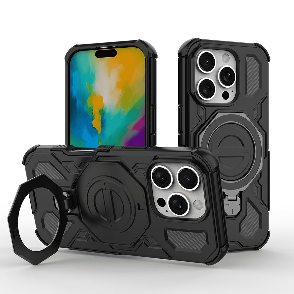 Custodia per Xiaomi Redmi 15C 5G / 15C 4G, Techsuit, Carbon Shield Pro, Nera