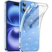 Custodia per Apple iPhone 16 Plus, Techsuit, SparkleSkin, Trasparente — 3