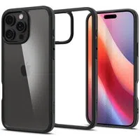Custodia per Apple iPhone 16 Pro, Spigen, Ultra Hybrid, Nero Opaco ACS08125 — 3