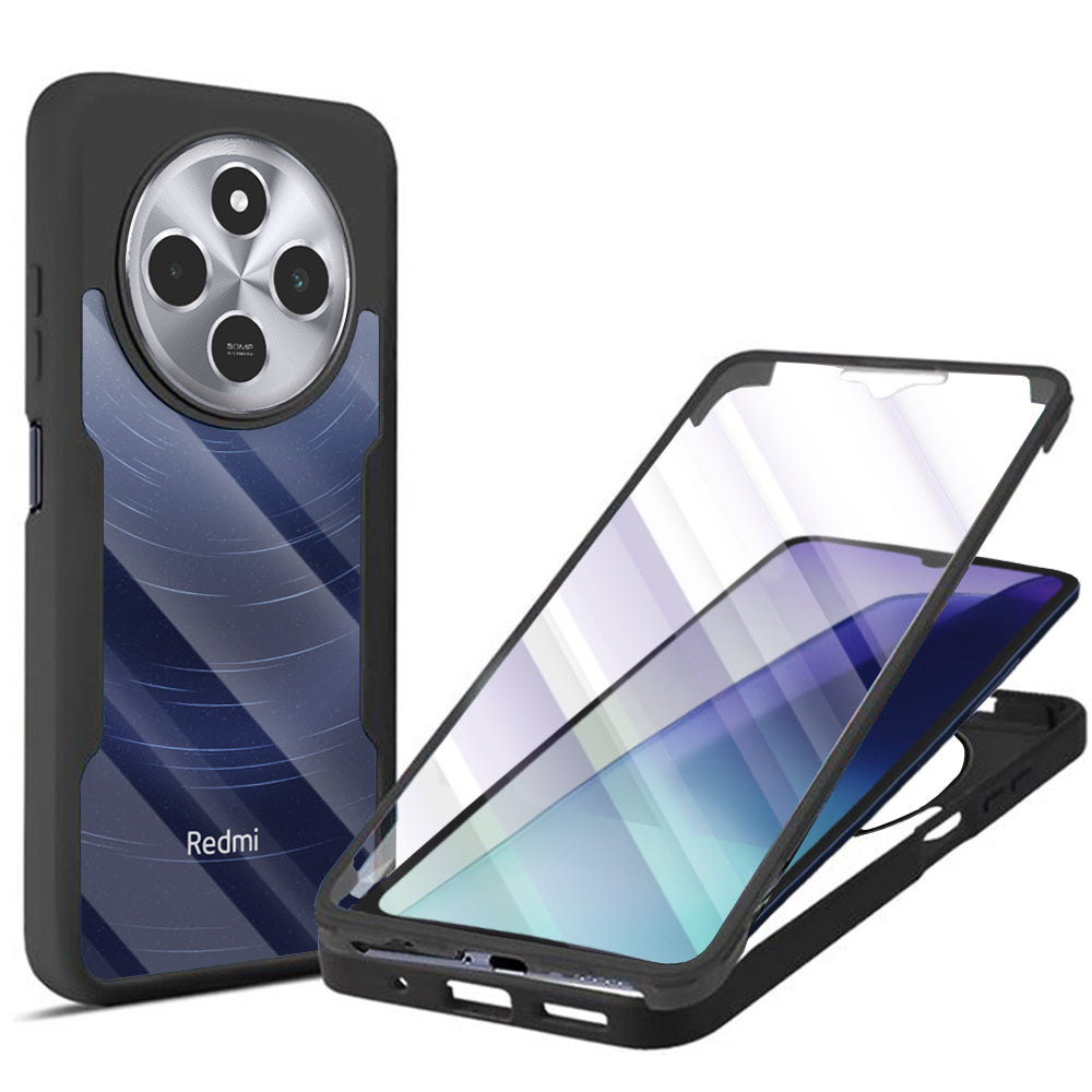 Techsuit Custodia per Xiaomi Poco C75 / Redmi 14C, Techsuit, ColorVerse 360, Nera