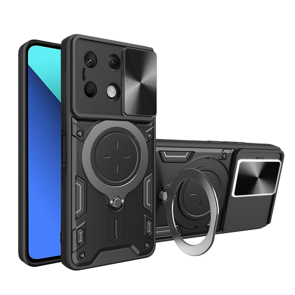Custodia per Xiaomi Redmi Note 13 4G, Techsuit, CamGuard Pro, Nera