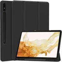 Custodia per Samsung Galaxy Tab S8+ / Tab S7+, Techsuit, Flex Trifold, Nera — 3